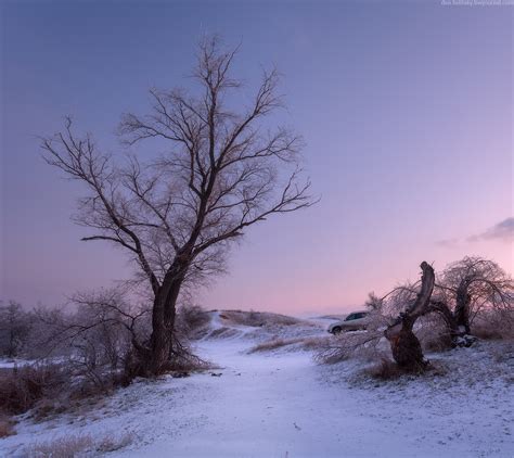 Beautiful Winter Landscapes The Krynka River · Ukraine