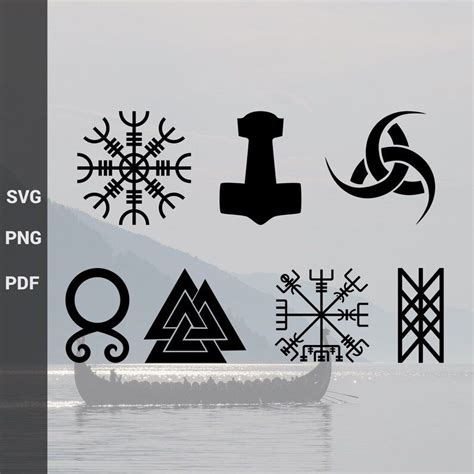 7 Nordic Symbols Nordic Symbols Viking Symbols Mjolnir Tattoo Troll