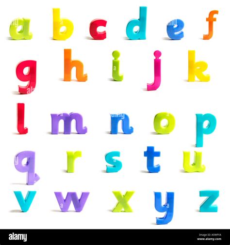 The Entire Alphabet In Fridge Magnets Stock Photo Alamy