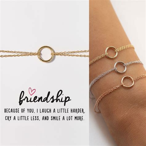 best friend ts friendship bracelet best friend bracelet dainty circle bracelet b212 32 etsy
