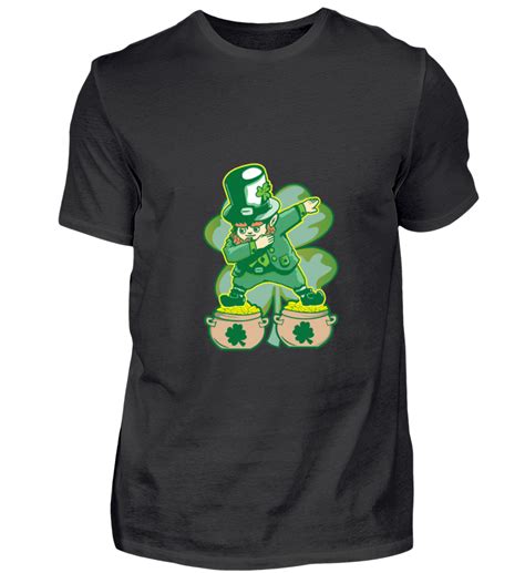 Kobold Kleeblatt Irish St Patricks Day Herren Basic T Shirt In