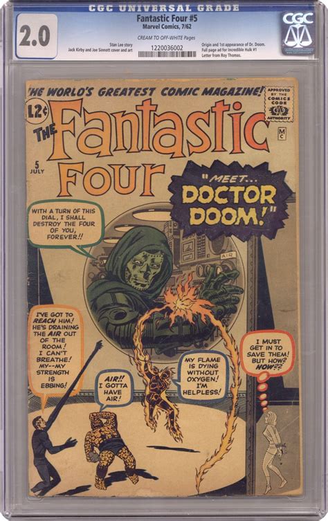Fantastic Four 5 Club The Doom Society Silver Age Comic Books