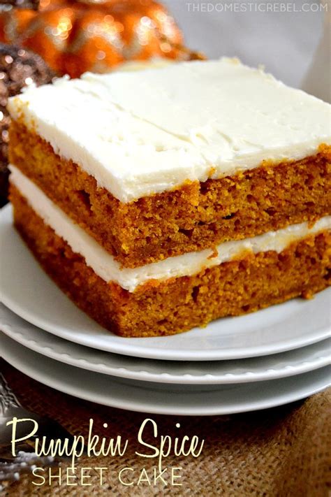 Pumpkin Spice Sheet Cake Recipe 4 Just A Pinch Recipes