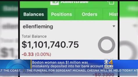 Boston Woman Says 1 Million Mistakenly Deposited Into Her Bank Account Youtube