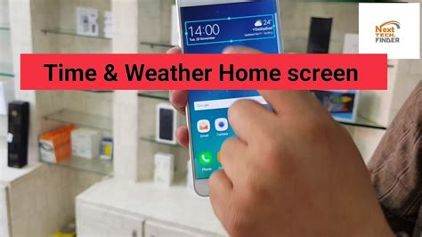 How To Time And Weather Show On Home Screen Weather And Time Youtube