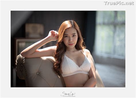 thailand model wisansaya pakasupakul white lingerie and black monokini