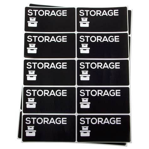 Printable Storage Labels