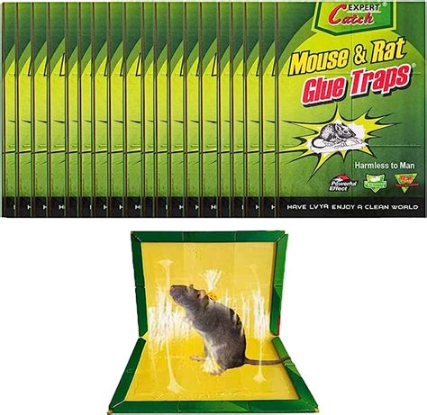 25 Packs Large Mouse Traps Rat Traps Mice Glue Trap Rodent Trap With