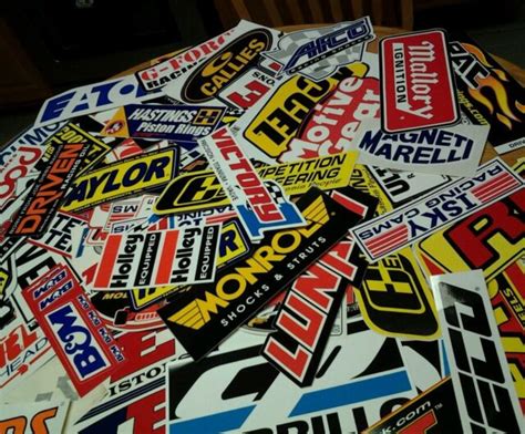 Lot Of 15 Assorted Racing Decals Contingency Stickers Stock Car Nascar