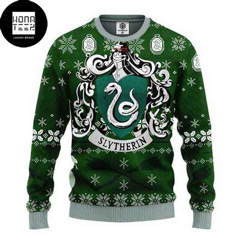 Harry Potter Slytherin House Classic 2023 Ugly Christmas Sweater Honateez