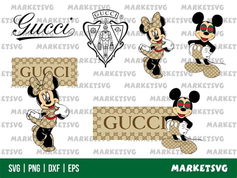Gucci Mickey Mouse Svg Cut File Bundle Gravectory