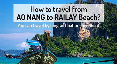 How To Go Ao Nang To Railay Beach Boat Northern Vietnam