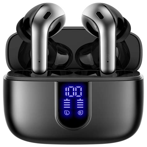 Bluetooth Headphones True Wireless Earbuds 60h Playback Led Power
