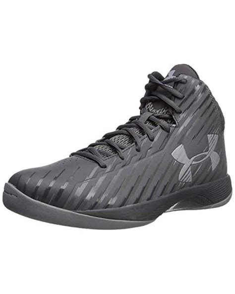 Under Armour Ua Jet Mid Basketball Shoes In Gray For Men Lyst