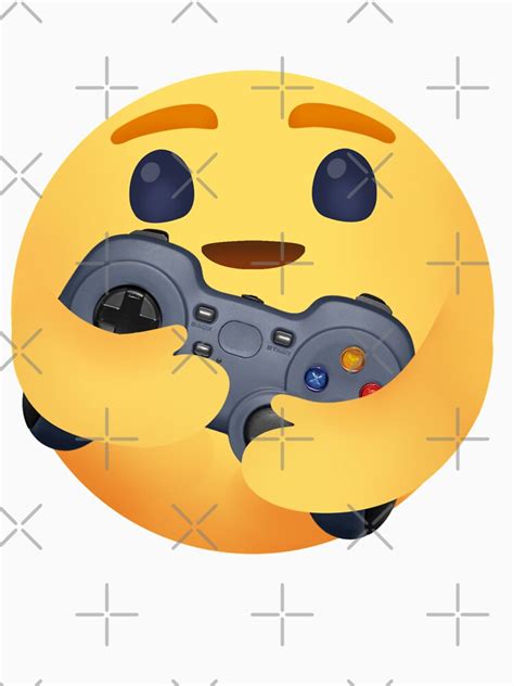 Cute Gamer Emoji Design Funny Care Emoji With Gaming Controller T
