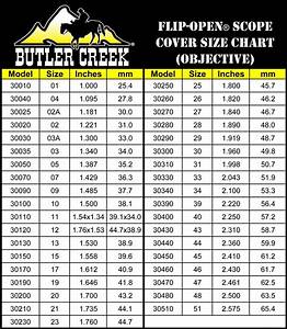 Butler Creek Scope Cover Chart Nikon Scopes Chart Walls