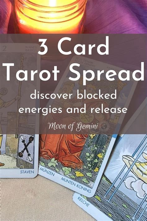 Energy Tarot Spread 3 Cards To Determine Energy Blockages • Moon Of