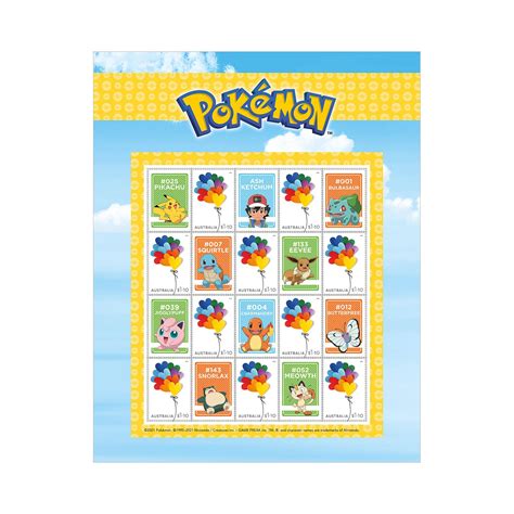 Pokemon Stamp Pack Pokemon