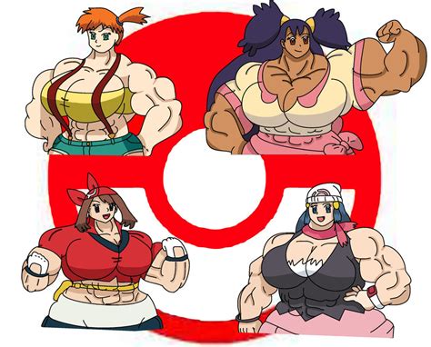 Poke Muscle Babes By Mud On DeviantArt