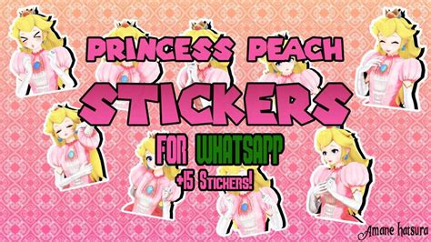 Princess Peach Stickers Descarga Gratuita Y Tutorial Nintendo Amino