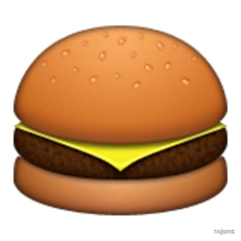 Cheeseburger Emoji By Nojams Redbubble
