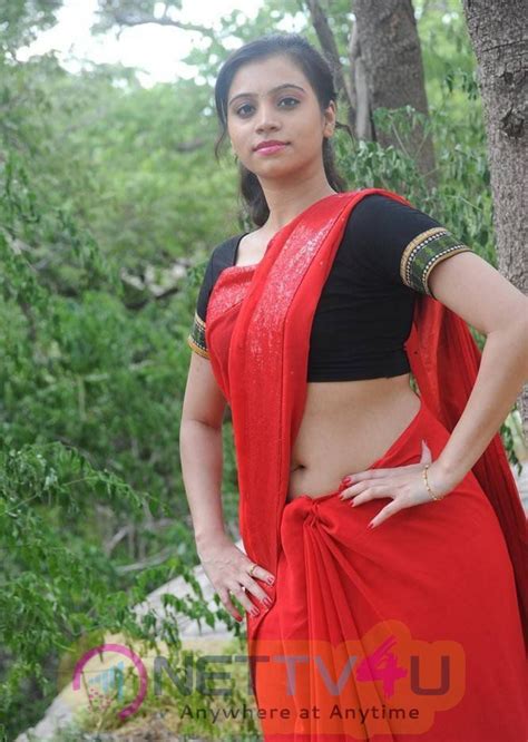 actress priyanka deep navel show in red saree stills 255950 galleries and hd images