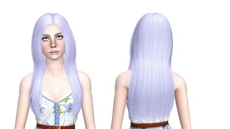 Cazy S Over The Light Middle Parth Hairstyle Retextured By Sjoko Sims
