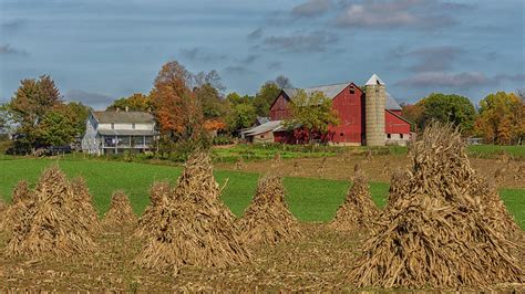 Rural farm scene in Amish Country Ohio Photograph by Randy Jacobs