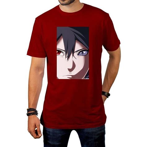 Camiseta Sasuke Rinnegan Sharingan Anime Tumbrl Vermelho Netshoes