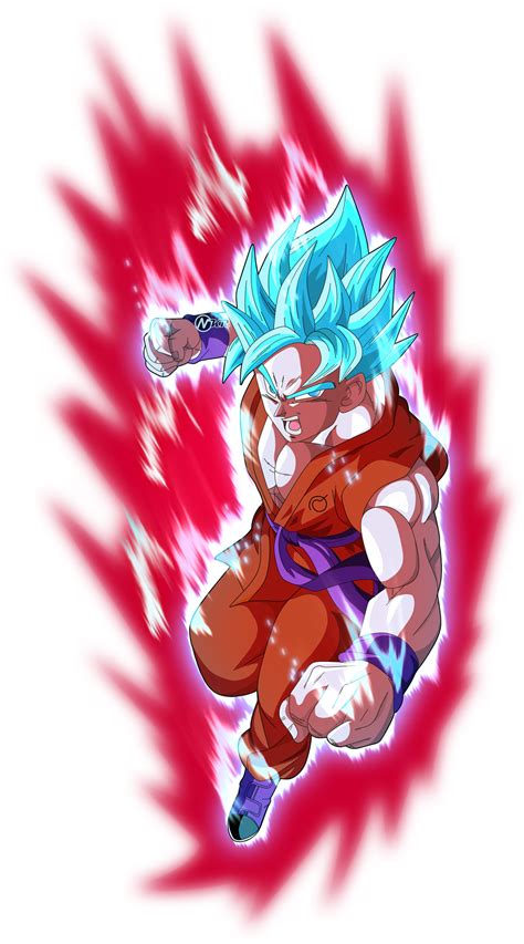 Goku Super Saiyan Blue Kaio Ken X10 By Naironkr On Deviantart Dragon