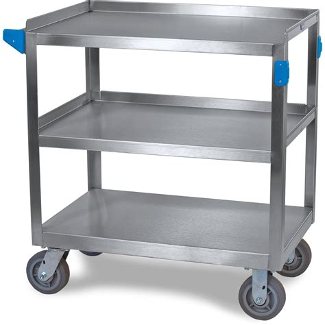 Uc7032133 Stainless Steel 3 Shelf Utility Cart 21 X 33 Stainless