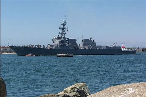 64 Sailors Aboard Us Navy Destroyer Docked At San Diego Naval Base Test