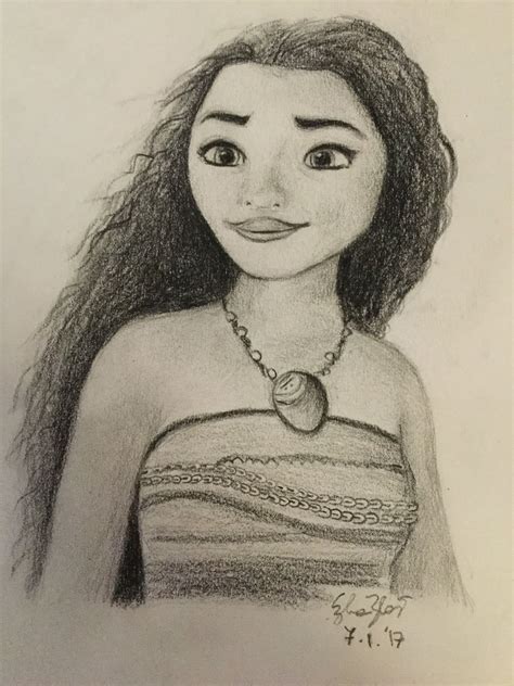 Thought i post it here! Moana Pencil Drawing - animals Pencil Drawing