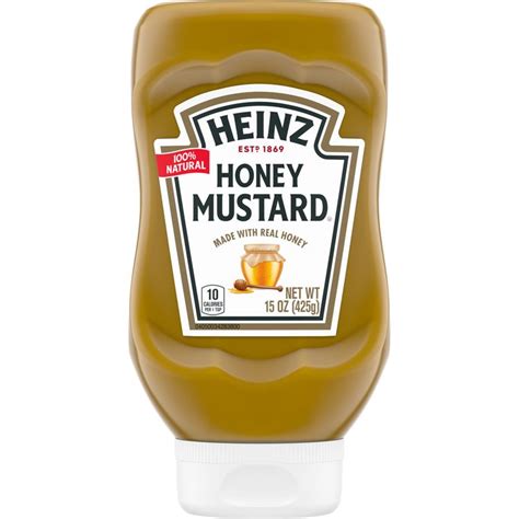 Heinz 100 Natural Honey Mustard With Real Honey 15 Oz