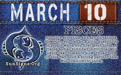 What sign am i and what are my traits? Pisces March 10 - Birthday Horoscope Meanings ...