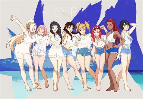 Girlsninja Generation Party Anime And Manga Naruto Sasuke Sakura Et Sasuke