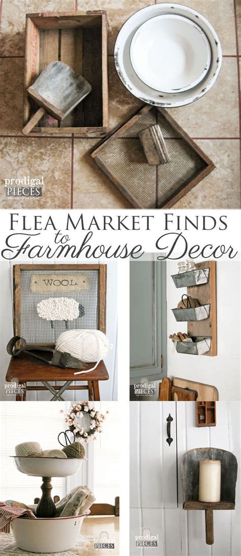 Farmhouse Decor From Repurposed Flea Market Finds