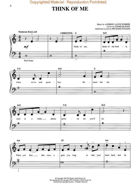 Аккорды и слова песни phantom of the opera. Phantom Of The Opera - Easy Piano Sheet Music | Sheet ...