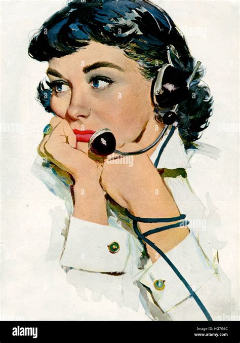 1950er Jahren Usa Illustrationen Magazin Platte Stockfotografie Alamy
