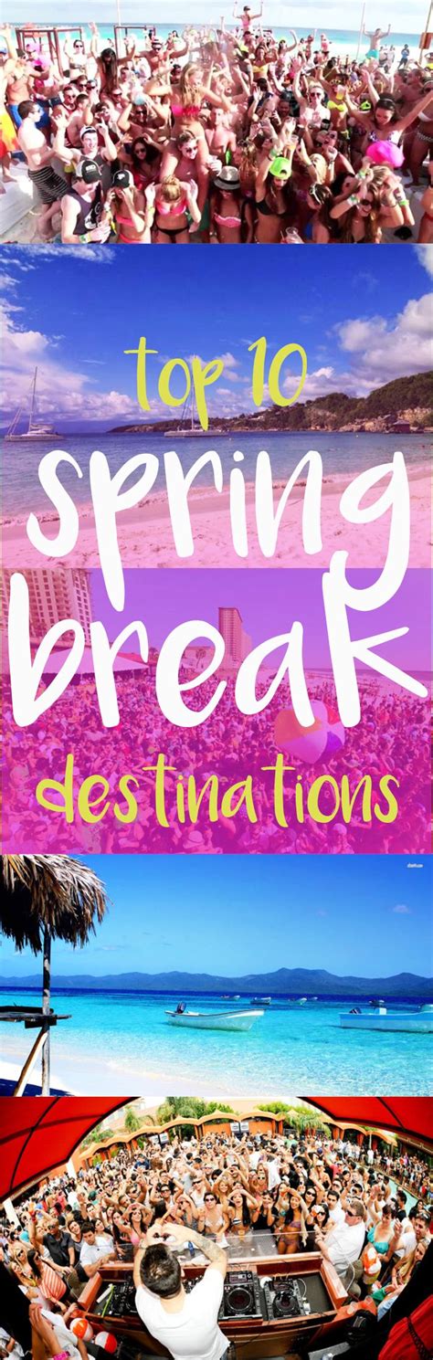 top 10 spring break destinations of all time travefy blog spring break destinations best