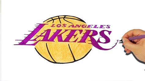 How To Draw The Lebron James And Lakers Logos