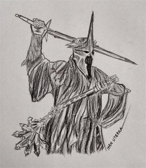 Nazgul A Carboncillo Carbon Drawing Sketches Drawings Charcoal