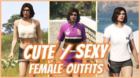 Gta 5 Online Cute Sexy Female Outfits Youtube