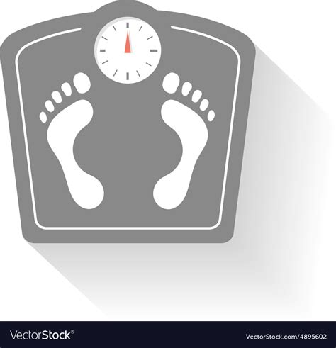 Bathroom Scales Icons Set Weight Control Signs Vector Image