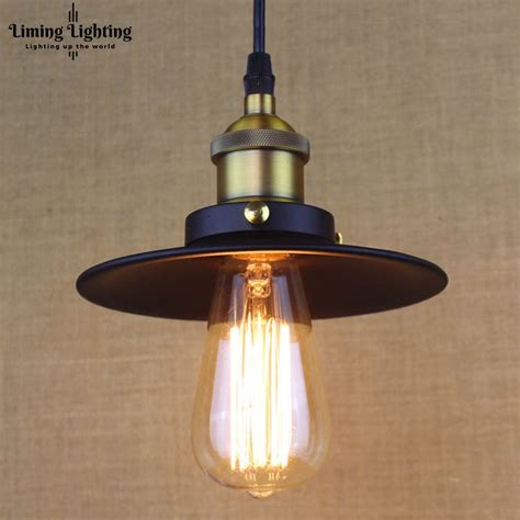 Loft Industry Black Pendant Light Fitting E Edison Bulb Vintage Style Hanging Lighting Project