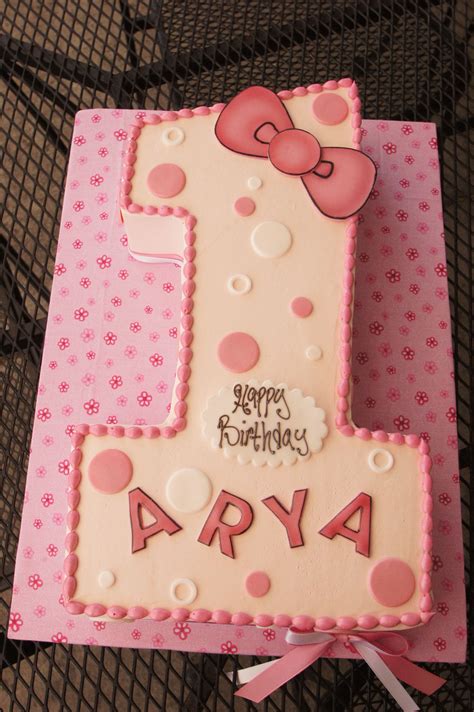 Limited time sale easy return. Number 1 shaped birthday cake with pink Hello Kitty theme ...