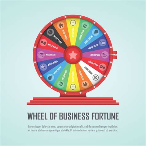 Premium Vector Wheel Of Fortune Infographic Design Element