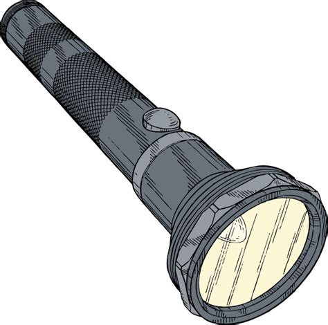 Flashlight Clip Art 107594 Free Svg Download 4 Vector