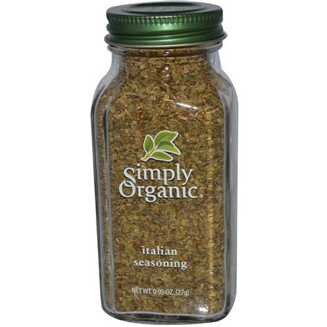 Simply Organic, Italian Seasoning, 0.95 oz (27 g) | Organic seasoning, Simply organic, Organic basil