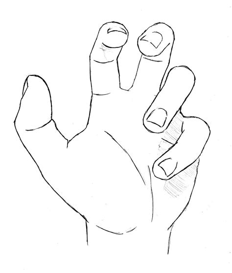 Draw Hand Open Palm Finished How To Draw Hands Hand Drawing